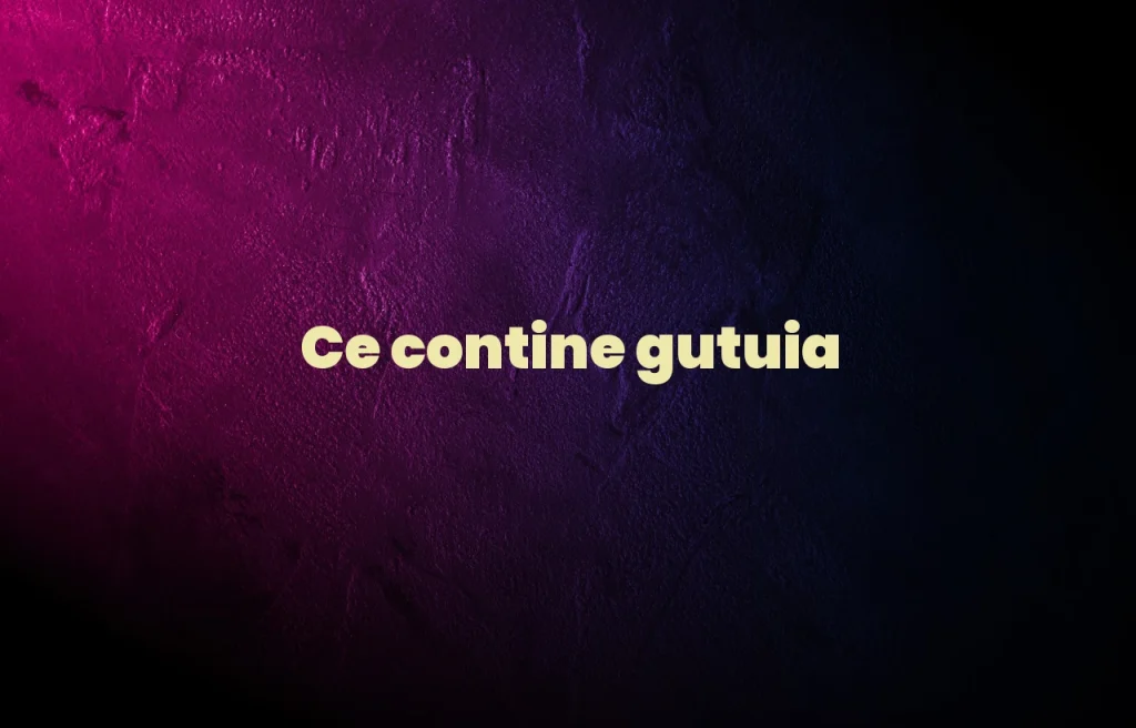 ce contine gutuia
